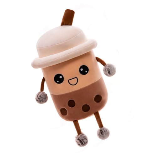 Tofficu 珍珠ミルクティーバブル抱き枕 ふわふわカートゥーンぬいぐるみ 向けソフトクッション ホームインテリア