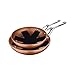 San Ignacio Origen - Juego de 2 Sartenes de 24 y 28 cm y Set de 2 Protectores, Aluminio Forjado, Antiadherente, Mango Ergonómico, Sin PFOA, Acabado martilleado, Bronce