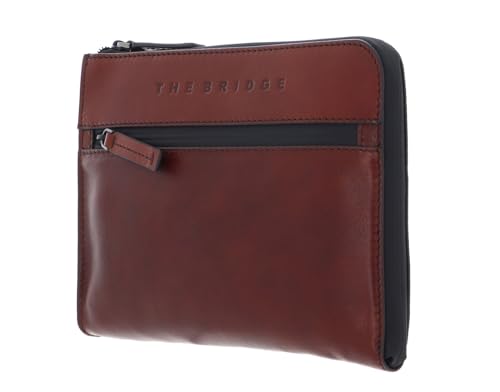 briefcase closes with water-repellent zipper In the main compartment 1 slide-in compartment On the front 1 zipped compartment The THE BRIDGE logo is clearly visible