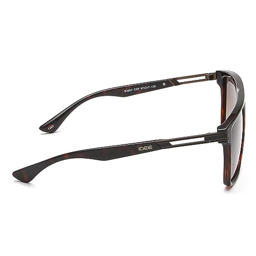 Image of IDEE 100% UV protected sunglasses for Men | Size- Large | Shape- Square | Model- IDS2957