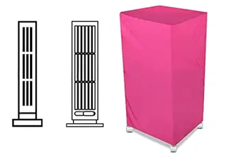 The Furnishing Tree Air Cooler Cover compatible for Symphony Duet i-s 6 Ltr Tower Cooler, Ployester, Pink