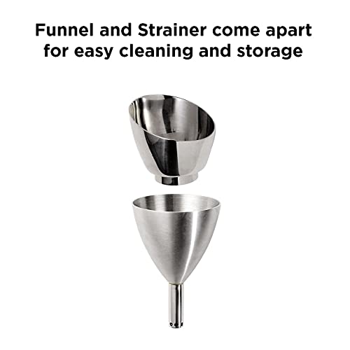 Rabbit Wine Aerator Shower Funnel With Sediment Strainer, Stainless Steel #TOP4