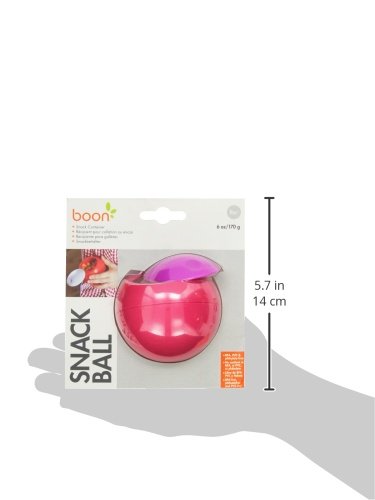 Boon Snack Ball Plastic Container, Blue/Green, 6 Ounce