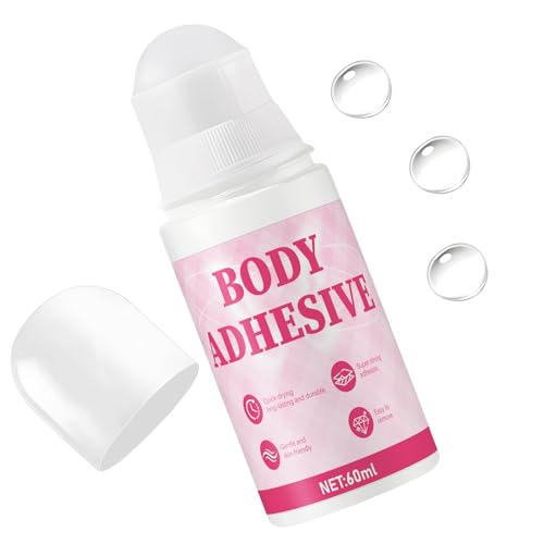 Miioto Colle pour Peau, Colle Peau Vetement, colles Justaucorps Gym, Adhesif Vetement Peaus pour Bas de Contention, Collants, Bretelles, Petit, Portable et Durable, Fixation Ferme, Séchage Rapide,60ml