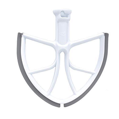 Buecmue 6 Quart Flex Edge Beater Paddle Blade for KitchenAid 6 Qt Bowl-Lift