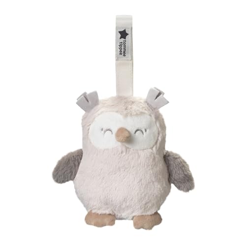 Tommee Tippee Mini OllieBúho Asistente del sueño de viaje, emite ruido blanco, recarga con USB, batería con 72 horas de duración, lavable a máquina