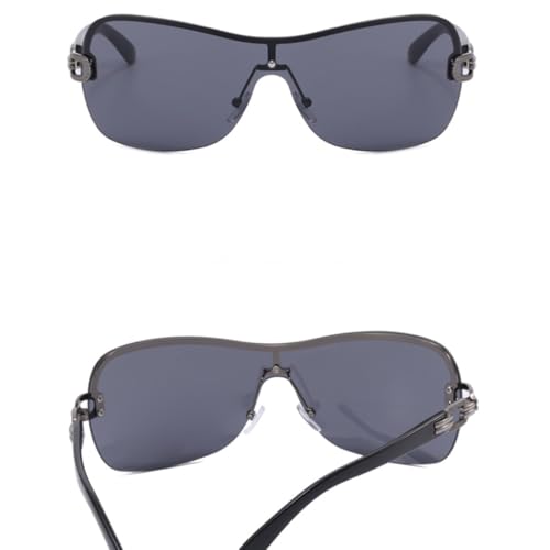 Lunettes de soleil punk sans monture résolvant l'inconfort du nez - 3