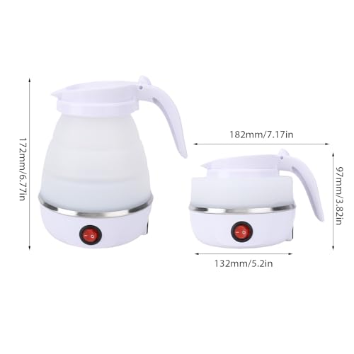 Hervidor eléctrico plegable portátil 600ml 600W miniatura 5