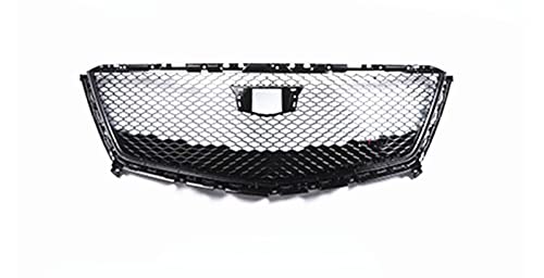 Rejilla de radiador Parrilla Rejilla Frontal para Capó Parachoques Superior con Forma Panal para Cadillac XT5 2016-2022 Rejilla Malla Repuesto Coche Negro Brillante Rejillas