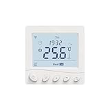 FACAIIO Termostato inteligente programable para Tuya y Smart Life, compatible con Alexa y Google Assistant, programación de 7 días, color blanco