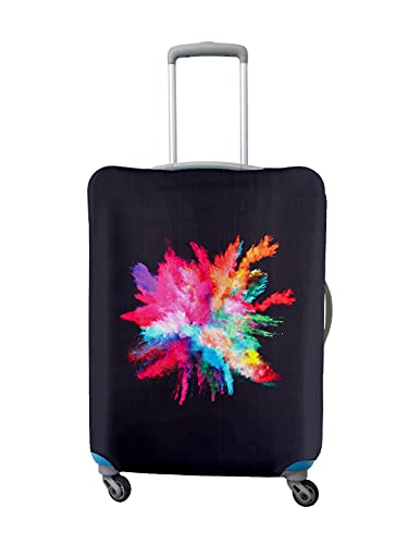 Image of Cortina Luggage Cover Trolley Travel Covers Washable Dust Proof Anti-Scratch Suitcase Protector, Small-Black Pink