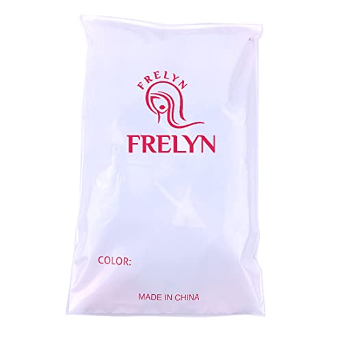 FRELYN Kinky Curly Hair Bundles Synthetic Hair Weave Bundles 18 18 20 20 Inches 4 Pieces/Pack Black Color Quick Weave Sew in Extension Very Soft