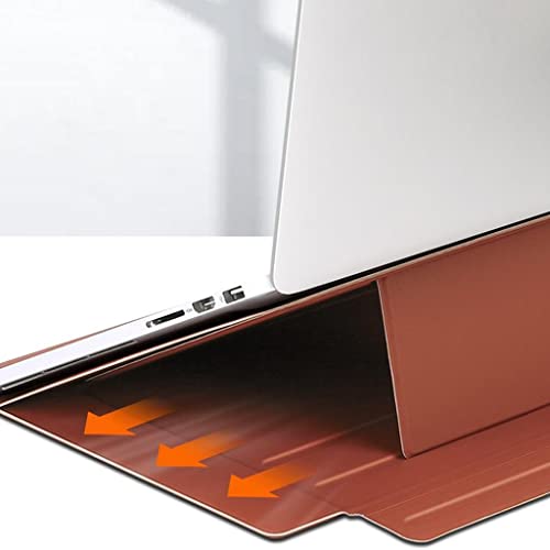 Soporte para computadora portátil y base de enfriamiento portátil con diseño elevado negro 5