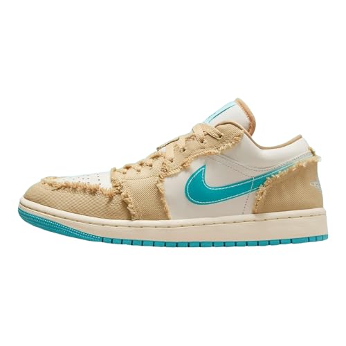 Nike Jordan Women's Air Jordan 1 Low Sneakers Sesame/Dusty Cactus HF4983-252 - Size 6w
