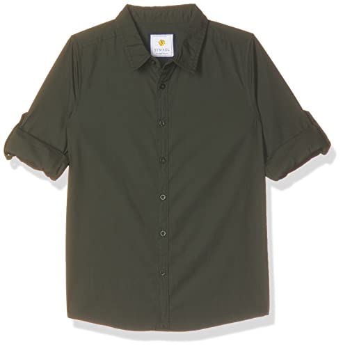 Image of Amazon Brand - Symbol Boys 100% Cotton Solid Casual Shirt | Full Sleeves | Regular Fit | Age 2-14 Years