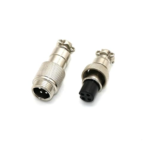 Conector GX16 4 pines macho y hembra miniatura 1