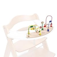 hauck Play Moving, Water Animals - Motorikschleife ab 12 Monaten Kompatibel mit Play Tray Spielbrett für Alpha+, Beta+ und Arketa Holzhochstuhl, Baby Holz Spielzeug Fördert Auge Hand Koordination