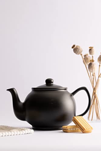 Price & Kensington Rayware Teapot Black, 6 Cup, Multi-Colour