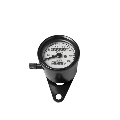 KNVBGG Speedometer Odometer Meter Universal Motorcycle DC 12V Odometer Speedometer Tachometer Motorbike Refit Vintage Instrument Scooter Motorcycle Speedometer