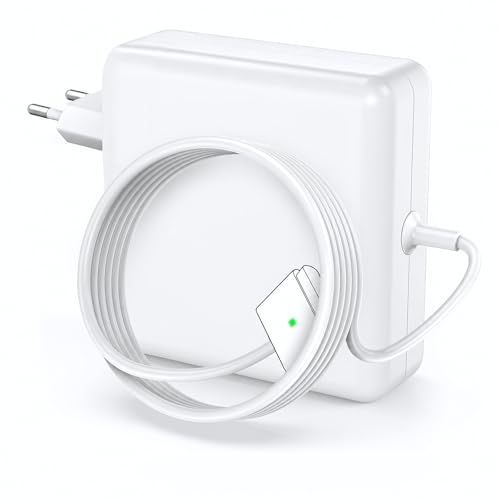 85W Chargeur pour Ordinateur Portable, câble Recharge T-Tip Adaptateur magnétique Compatible avec MacBook Air/Pro 13,15, et 17 Pouces (mi-2012 à 2017),...