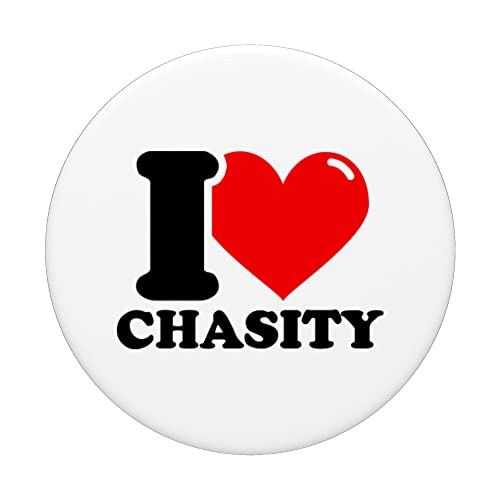 I LOVE Chasity PopSockets Swappable PopGrip, Black - Image 3