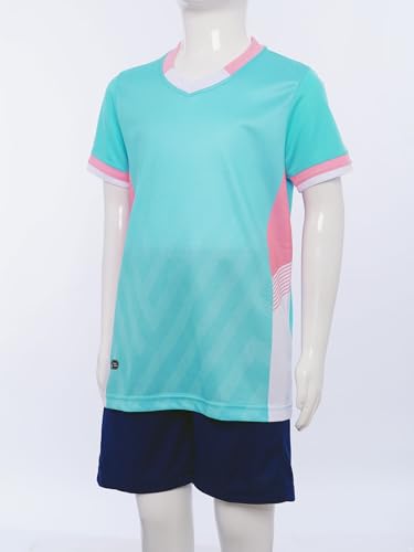 Kids Boys Pcs Quick Dry Sports Set Stylish Striped T Shirt And Shorts For Soccer Football Basketball4