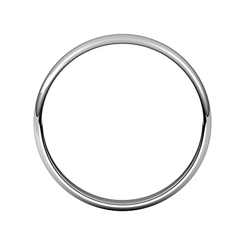 Jewels By Lux Custom Engravable 10K 14K or 18K Rose White or Yellow Gold 925 Sterling Silver or Platinum Half Round Half Round Ultra Light Comfort Fit Classic Wedding Ring Band For His and Hers2