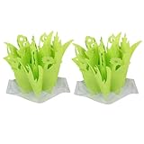 Mobestech 2 piezas Humidificador sin Electricidad Unidades con Plantas Simuladas Evaporación Natural y Material Absorbente Rápido para Terrarios de Reptiles Hogar y Oficina Silencioso y