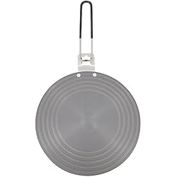 Difusor de Llama Difusor de Calor Placa de Inducción Placa Difusora de Cocina de Inducción con Mango for Estufa de Gas Convertidor de Estufa de Vidrio Bandejas de Inducción Bandeja de Metal de 28 cm/4