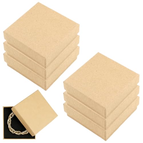 MATERIALE: La scatoline regalo piccole confezione è realizzata in cartone spesso e resistente, sobrio e unico.Il semplice colore carta marrone rappresenta mistero e forti benedizioni, molto adatto per posizionare gli accessori.