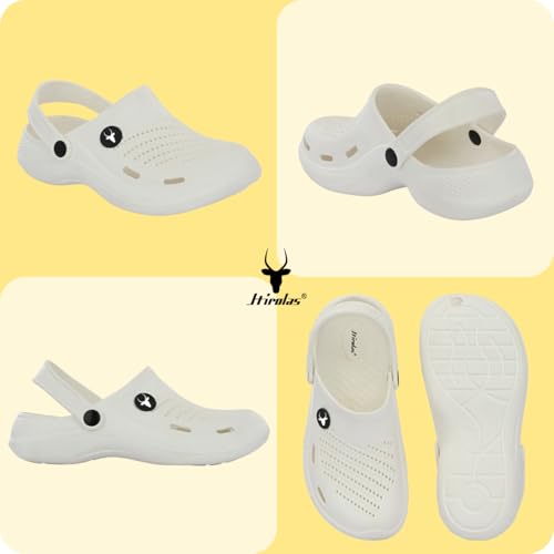 Image of Hirolas Men's Fluffy Black Eva Cushioned Strap Clogs