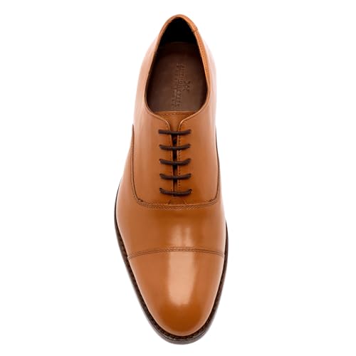 Image of Anthony Veer Clinton Cap-Toe Oxford Dress Shoes for Men | Full-Grain Leather Upper | Goodyear Welt Construction | Ortholite Cushion Comfort | Recraftable Leather Outsole