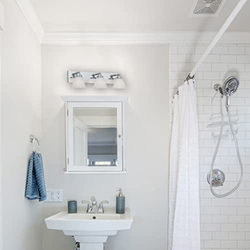 Designers Fountain 6493-Ch Hudson 3 Bathroom Vanity Light Fixture, Chrome #TOP3