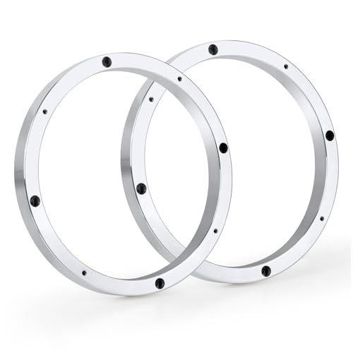 Tongze 6.5 Speaker Spacers 0.63 Thickness Metal Speaker Adapter Rings for Cars/Boats/Trucks/RV Custom Subwoofer Mounting