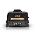Ninja Woodfire Pro Connect XL Outdoor Grill & Smoker | Bluetooth, App Enabled | 7-in-1 Grill, BBQ Smoker, Outdoor Air Fryer | Woodfire Technology | Built-In Thermometer | Black & Gold | OG951BK1