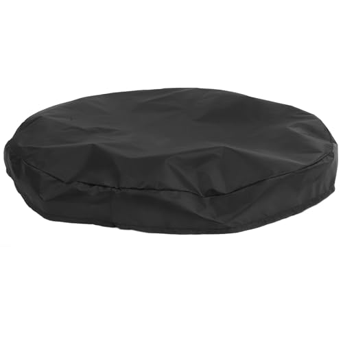 GOOHOCHY Housse pour Brasero Rond Diamètre 100 CM en Tissu Oxford Robuste Cordon de Serrage, Conçue pour Barbecue et Foyer de Jardin Extérieur