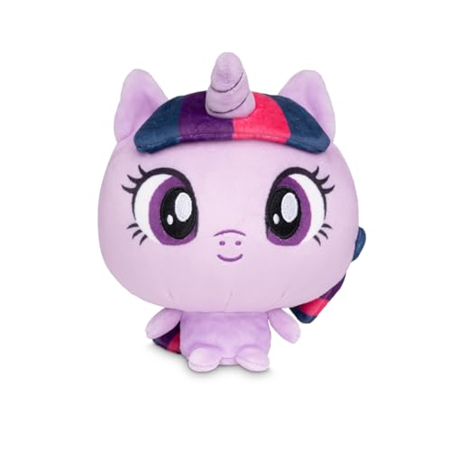 TeeTurtle Cloudheads Twilight Sparkle Plush - 5-Inch Official My Little Pony Stuffed Animal with Embroidered Details - Soft Cuddly Plush Toys for...
