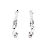 80 Pieces Antique Silver Plated Jewelry Making Charms Suppliers Wholesale ND2F7J Tobacco Smoking Pipe