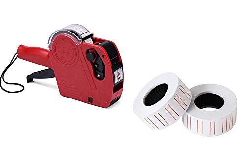 MX-5500 Labeler Printer Rate Gun (8 Digits) With 1 Ink Roll And 2 Labels,Blue