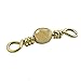 Sea Striker SSTBSBR-1 Twisted Barrel Swivel Size 1 Brass 5 Pack