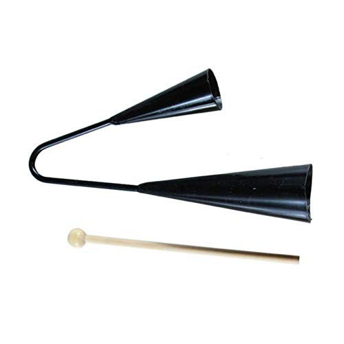 Artibetter 9V8R849I08T15GJ Agogo Bell Two Tone Traditional Samba Percussion Instrument thumb #4