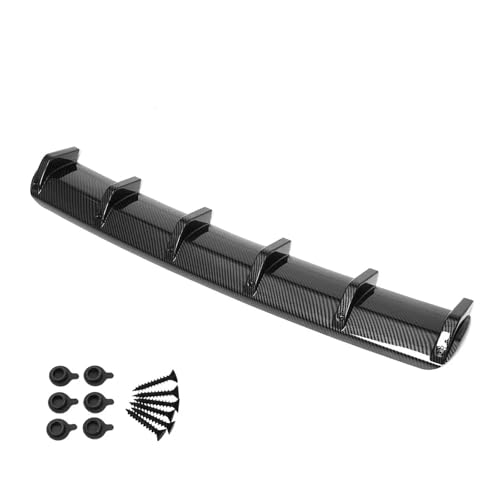 Protecteur pare-chocs arrière 90cm anti-rayures style aileron de requin carbone universel