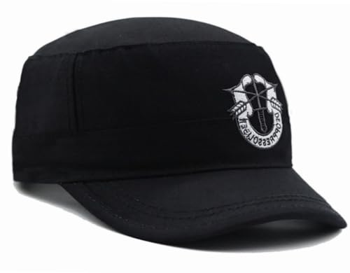 Image of JAZAA Army Cap Short Brim Breathable Military Cap Adjustable Classic Baseball Cap
