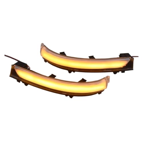 Par de luces LED intermitentes dinámicas para espejo retrovisor compatible con Voyage Saveiro 4