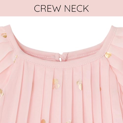 Disney Minnie Mouse Girls Chiffon Pleated Dress Toddler to Big Kid Sizes (2T - 12)3