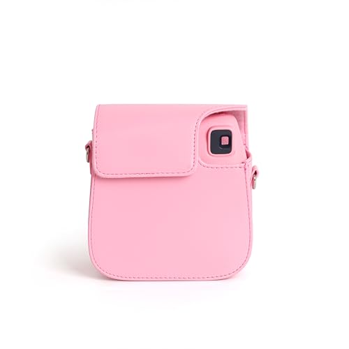 Funda para cámara Fujifilm Instax Mini 7+ / SE en PU rosa miniatura 4
