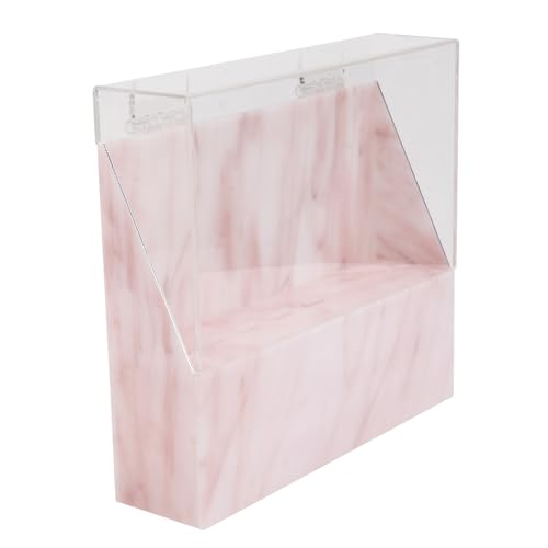 Porte-pince à épiler cils en acrylique rose marbré 8 trous