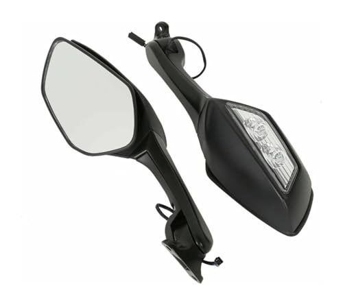 Espejos retrovisores moto para Ninja ZX-10R con cristal antirreflejante y visión ampliada