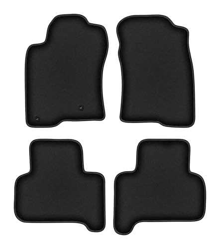 Tapis de voiture Land Cruiser J120 5 portes velours noir tapis de sol auto