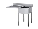  Spültisch, 1400x700x850 mm, 1 Becken RECHTS, Abtropffläche
